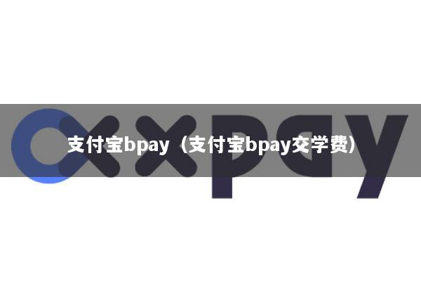 支付宝bpay(支付宝bpay交学费)
