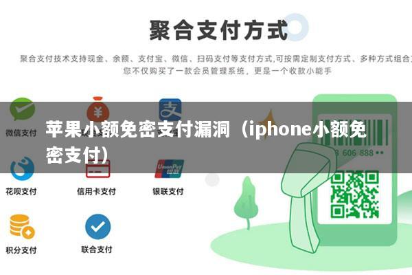苹果小额免密支付漏洞(iphone小额免密支付)