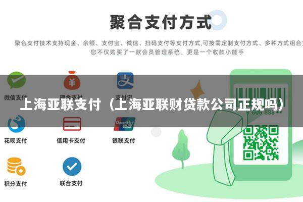 上海亚联支付(上海亚联财贷款公司正规吗)