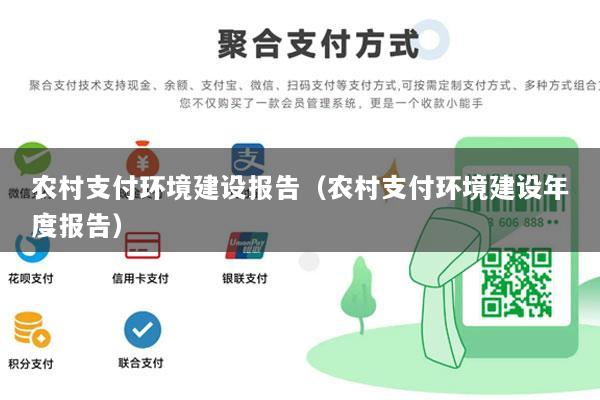 农村支付环境建设报告(农村支付环境建设年度报告)