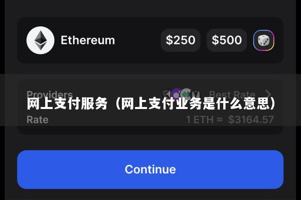 网上支付服务(网上支付业务是什么意思)