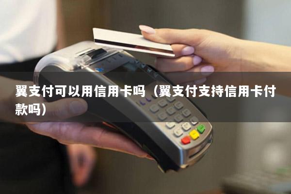 翼支付可以用信用卡吗(翼支付支持信用卡付款吗)