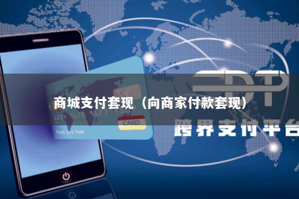 商城支付套现(向商家付款套现)